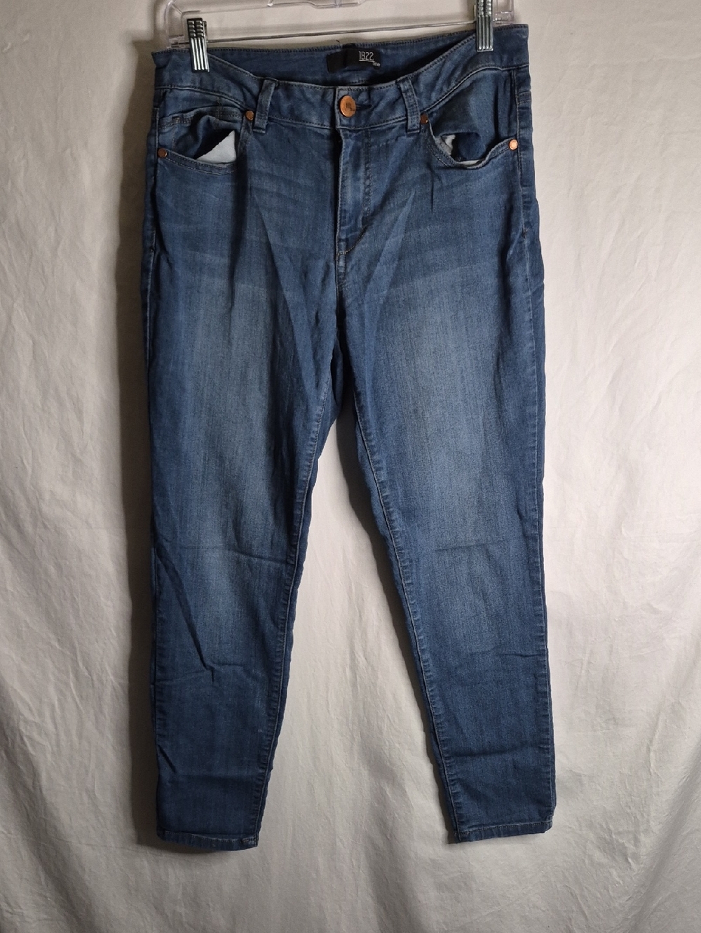 1822 Denim Women's Skinny Jeans - Medium Blue
